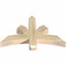 Ekena Millwork Davenport Rough Sawn Timber Gable Bracket, Douglas Fir, 36"W x 23"H x 4"D x 4"F, 15/12 Pitch GBW036X23X0404DAV00RDF - alternate 5